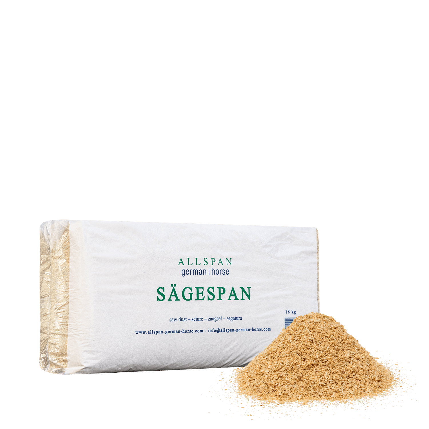 EAD18 saegespaene Verpackung Haufen