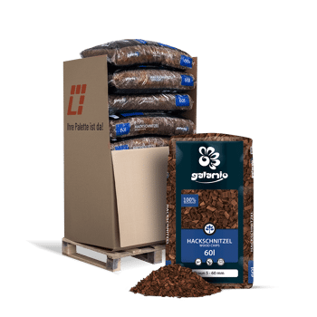 MHB60 hackschnitzel Braun 13er Palette Verpackung