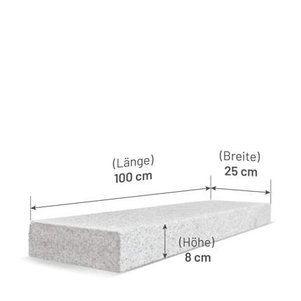 Granit Rasenkanten 100/20/6 Â» gesÃ¤gt & kugelgestrahlt Â«