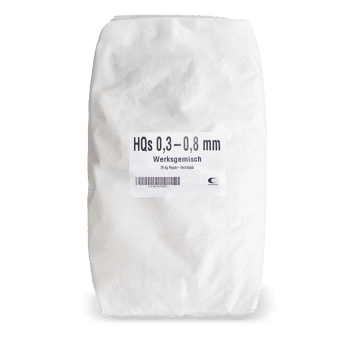 QSA25 Quarzsand 0,3 0,8mm 25kg Verpackung min
