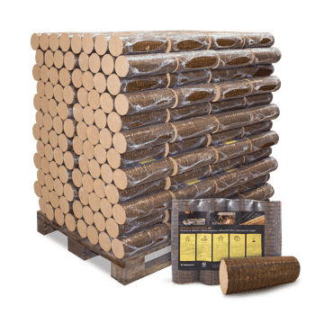 Premium Plus Buchenholz Briketts BPP10 Premium Plus Buchenholz Briketts 10kg 96er Palette Verpackung min