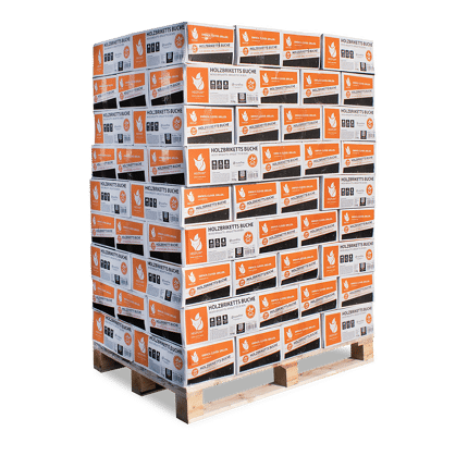 BNK12 Holzbriketts Buche 12kg 81er Palette