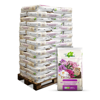 Rhododendron- u. Moorbeeterde ERT45 Tommi Rhododendron Moorbeeterde 45l 51er Palette Verpackung min