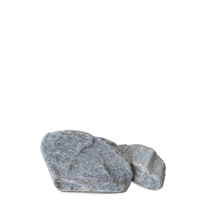 GKA10 Schotter grau getrommelt 2er Steine