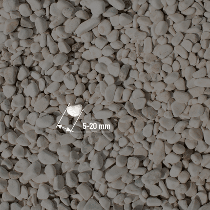 SMA10 Marmorkies 5 20mm Textur Abmessung