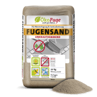 FSN20 Fugensand Natur Verpackung + Sandhaufen